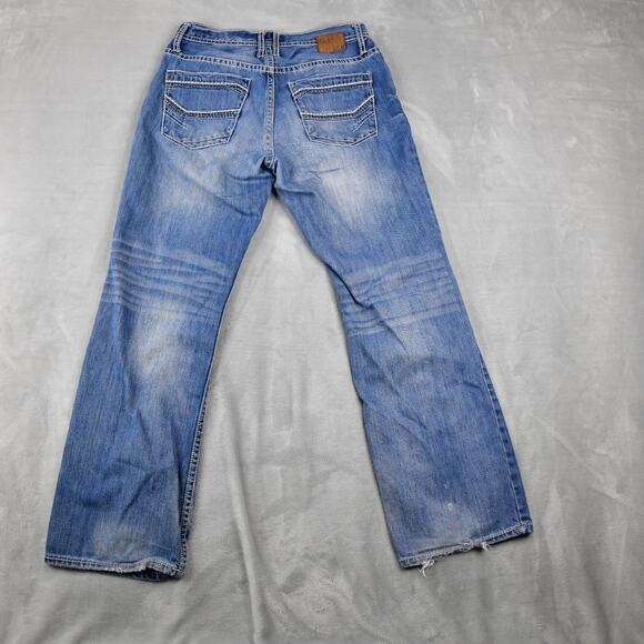 BKE Buckle Derek Men's Jeans 32R (31x30 Meas) Blue Denim - Picture 6 of 11